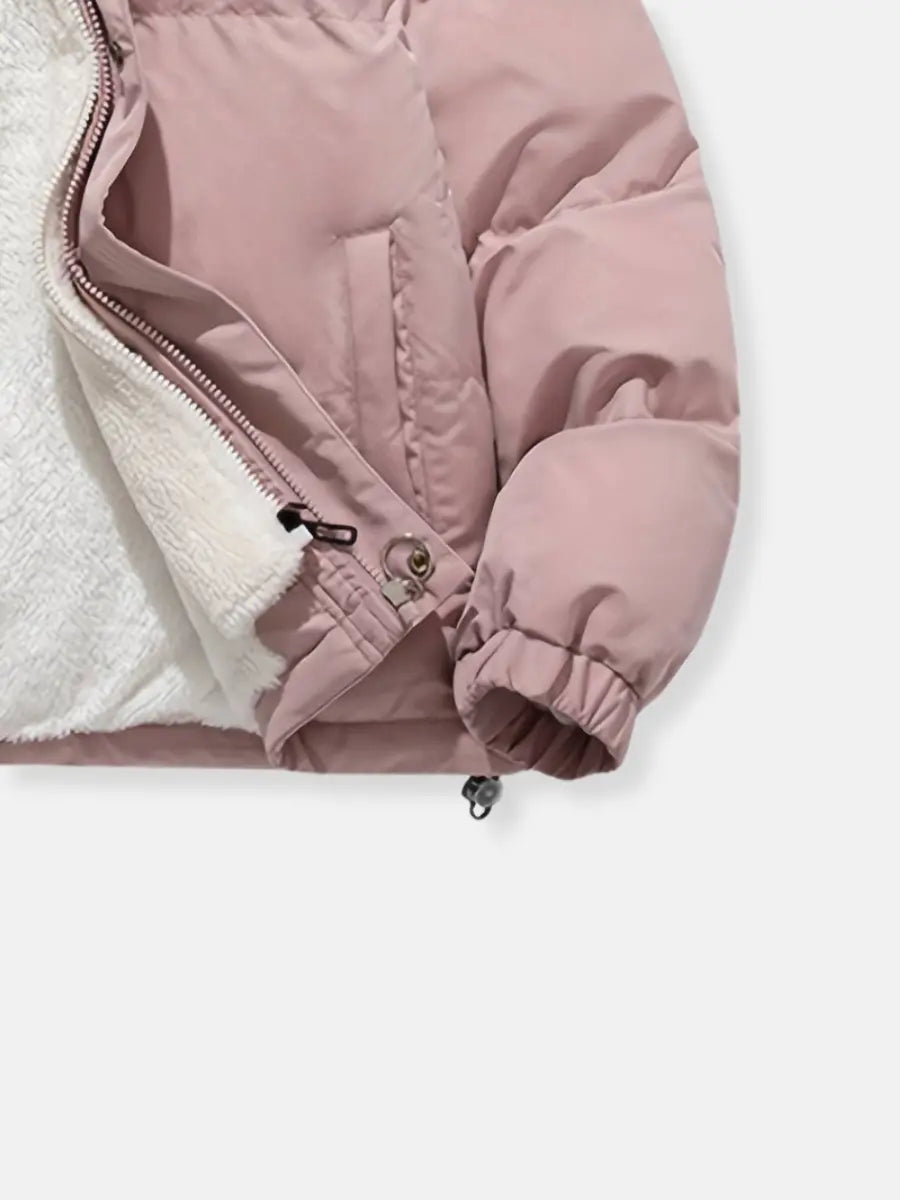 R&B | Warme Reißverschluss Winterjacke Komfort und Stil für Kalte Tage