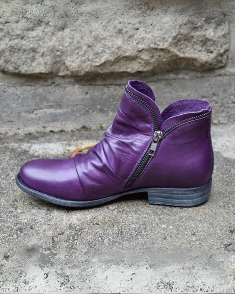 R&B | Lederstiefel mit Reißverschluss