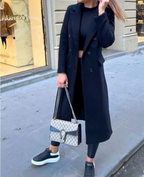 R&B | Lange Elegante Taillierte Trenchcoat Für Damen | Perfekt Für Herbst Und Winter