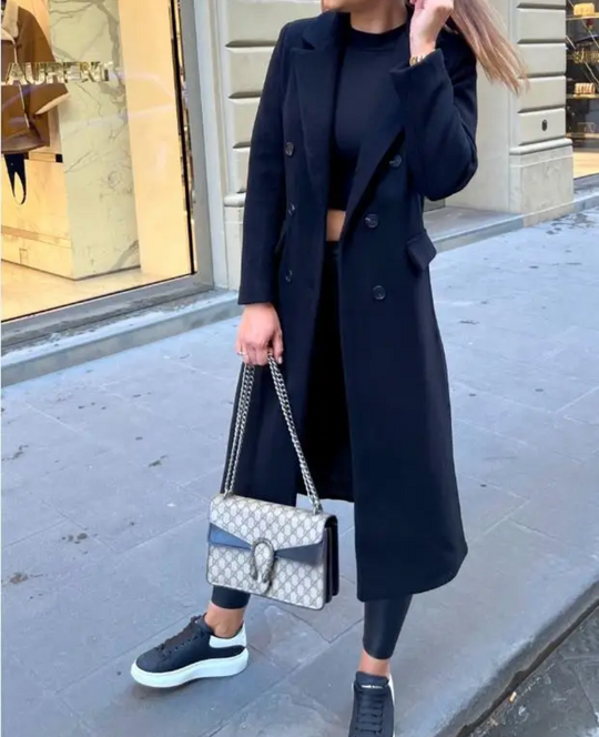 R&B | Lange Elegante Taillierte Trenchcoat Für Damen | Perfekt Für Herbst Und Winter