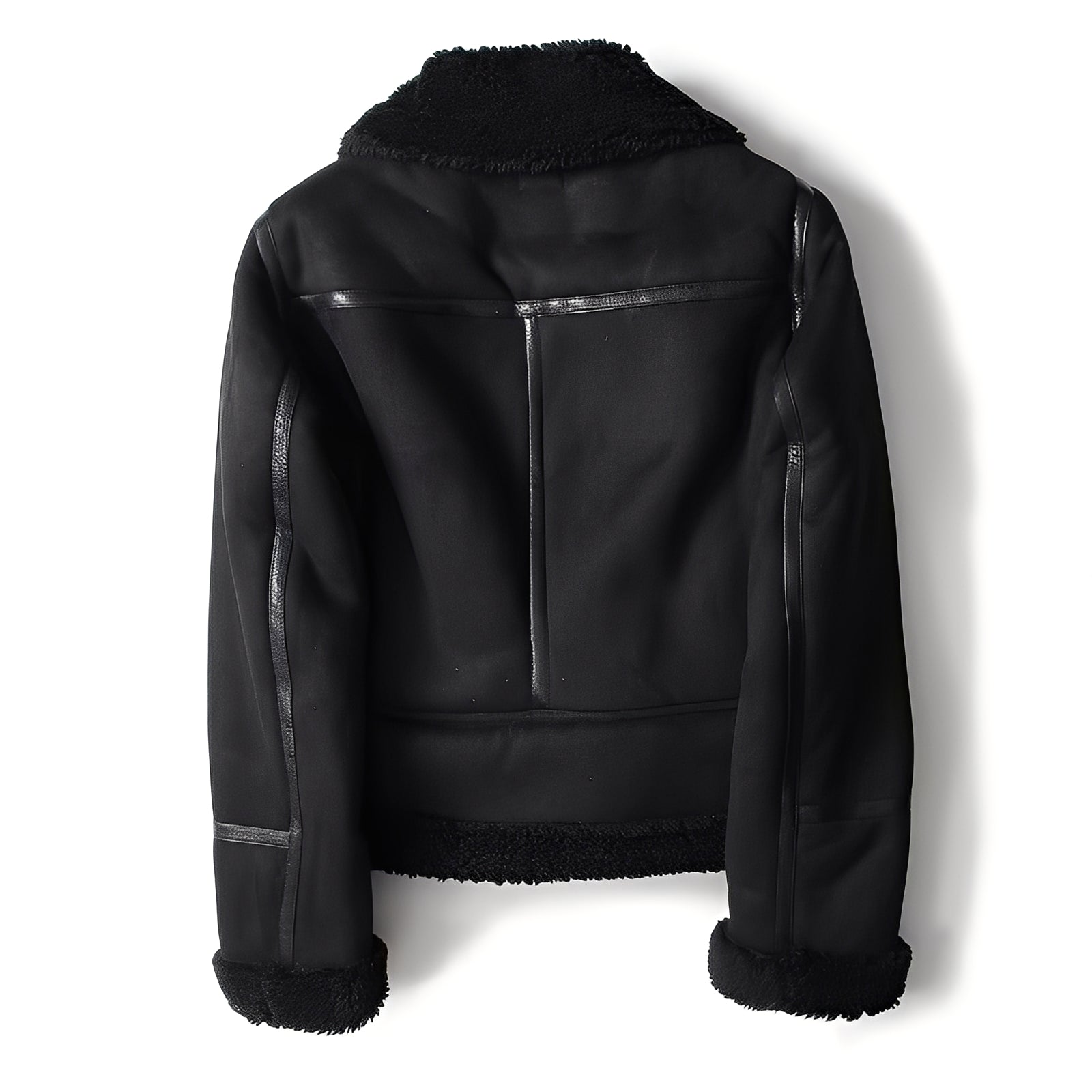 R&B | Warme Bikerjacke aus Schaffell für Frauen