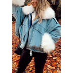 R&B | Winterjacke aus Jeans für Frauen