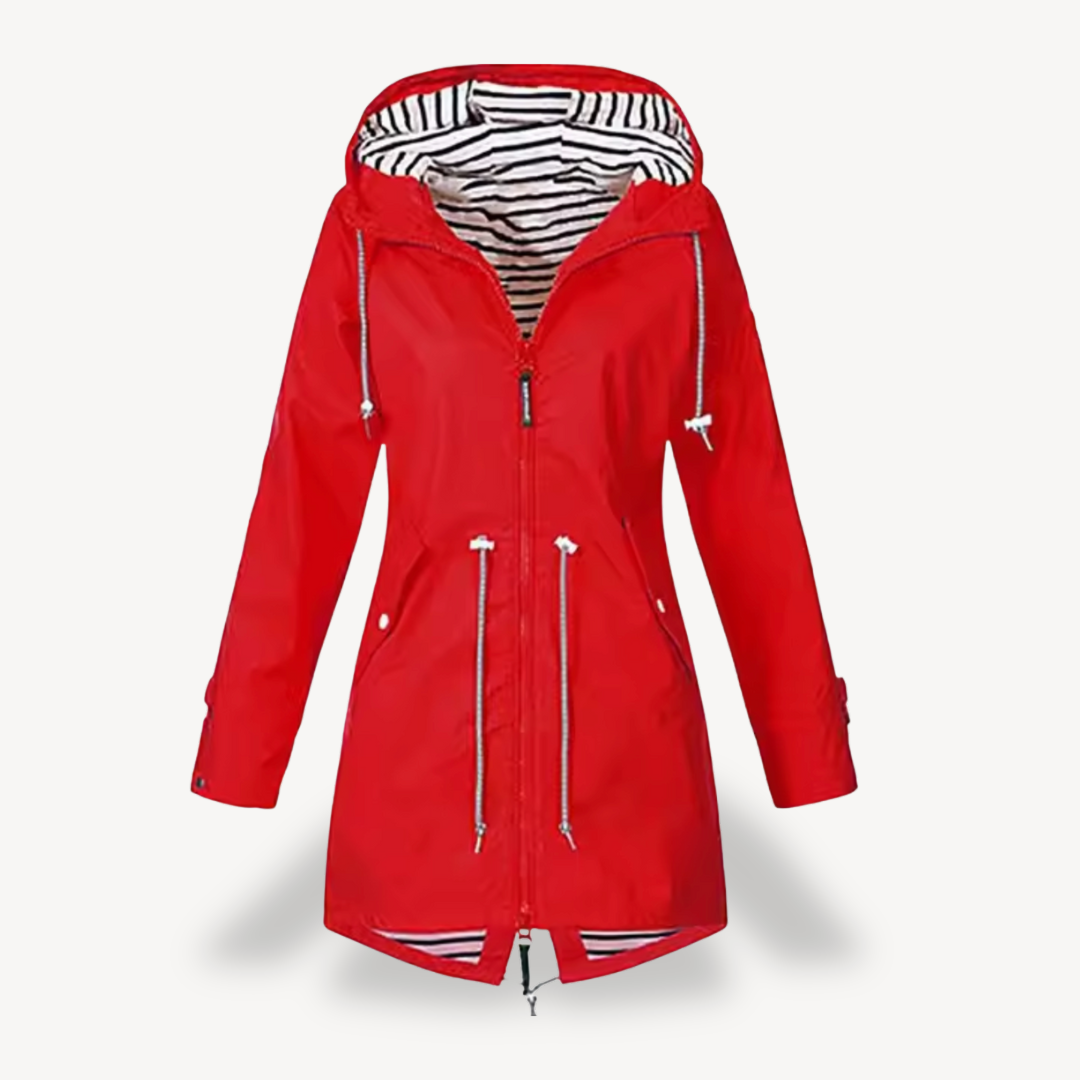 R&B | Damen Wasserdichte Kapuzenregenjacke