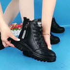R&B | Damen High Top Leder Martin Stiefel