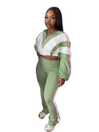 R&B | Taille Kontrast Sport Zweiteiliges Set