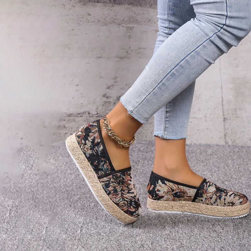 Vintage Plattform Slip-On Schuhe R&B