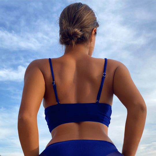 R&B | Dreiteiliger einfarbiger Bikini