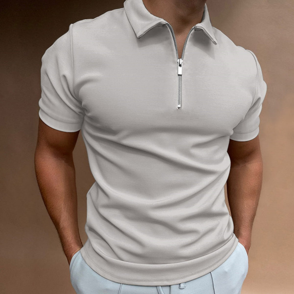 R&B | Kurzärmeliges Poloshirt mit Revers