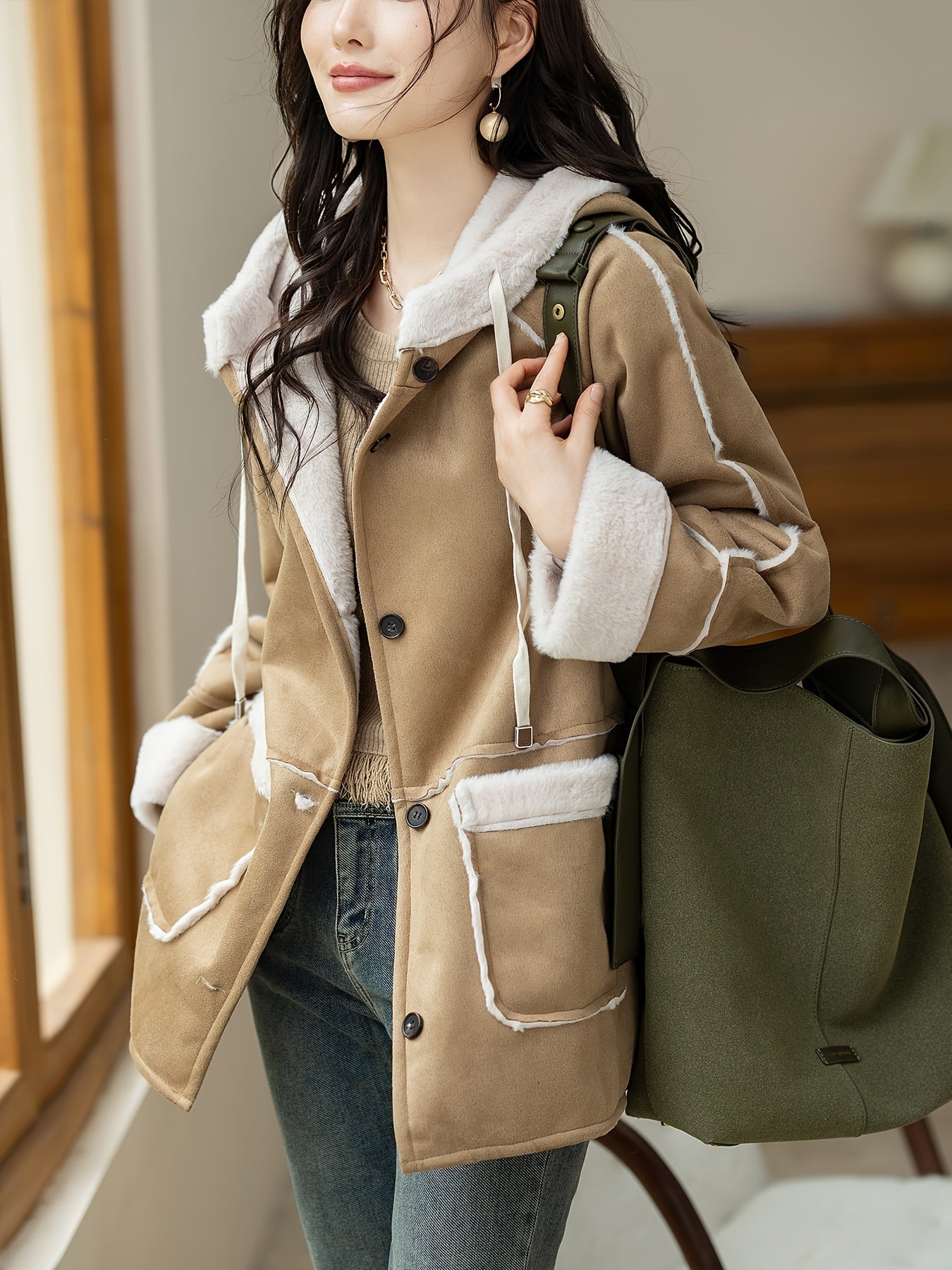 R&B | Damen Kapuzenjacke für Frühling & Herbst