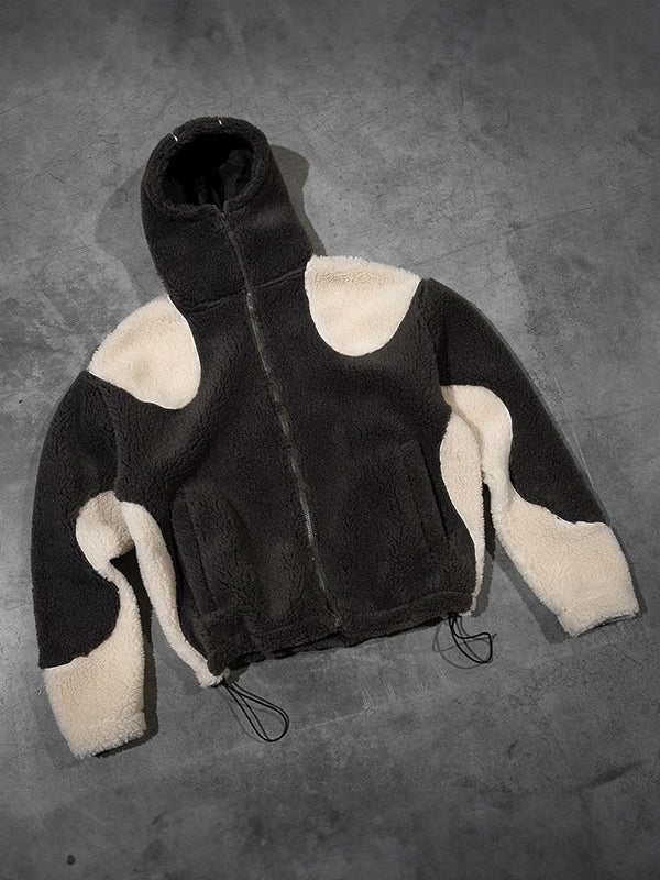 R&B | Multi Color Polar Fleece Oversized Lange Mouw Hoodie