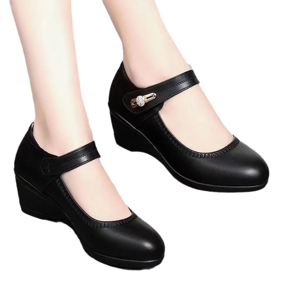 Elegante Weiche Lederschuhe mit Absatz R&B R&B