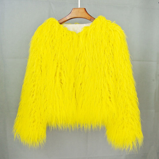 R&B | Eleganter Warmer Kunstpelzmantel Für Herbst Und Winter