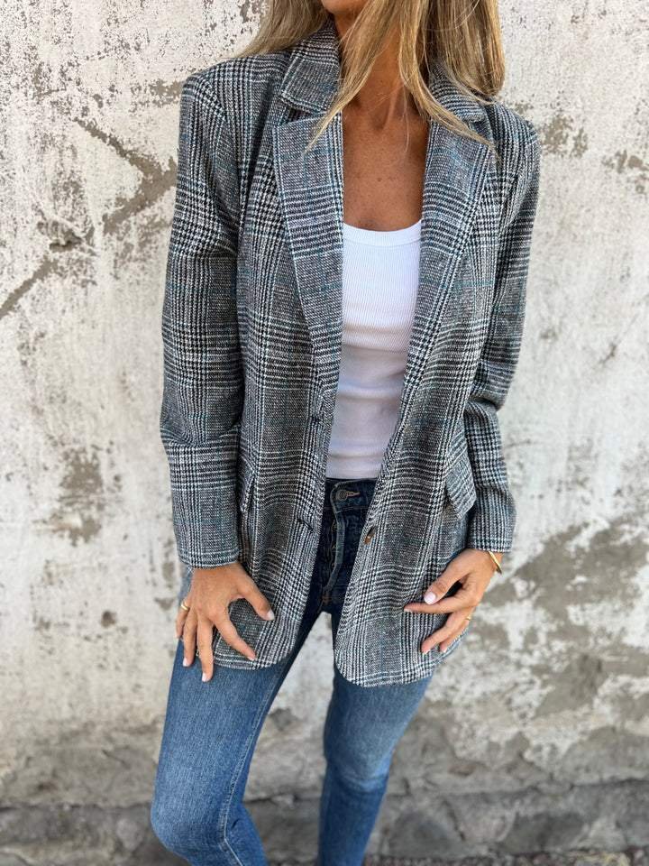 R&B | Stilvolle Damen Winter Kariert Blazer