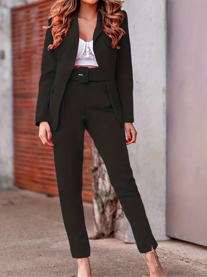 R&B | Elegantes Set mit offenem Blazer und Hose