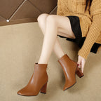 Elegante Casual-Lederstiefeletten für Damen R&B