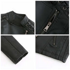 R&B | Damen Faux-Leder Bikerjacke