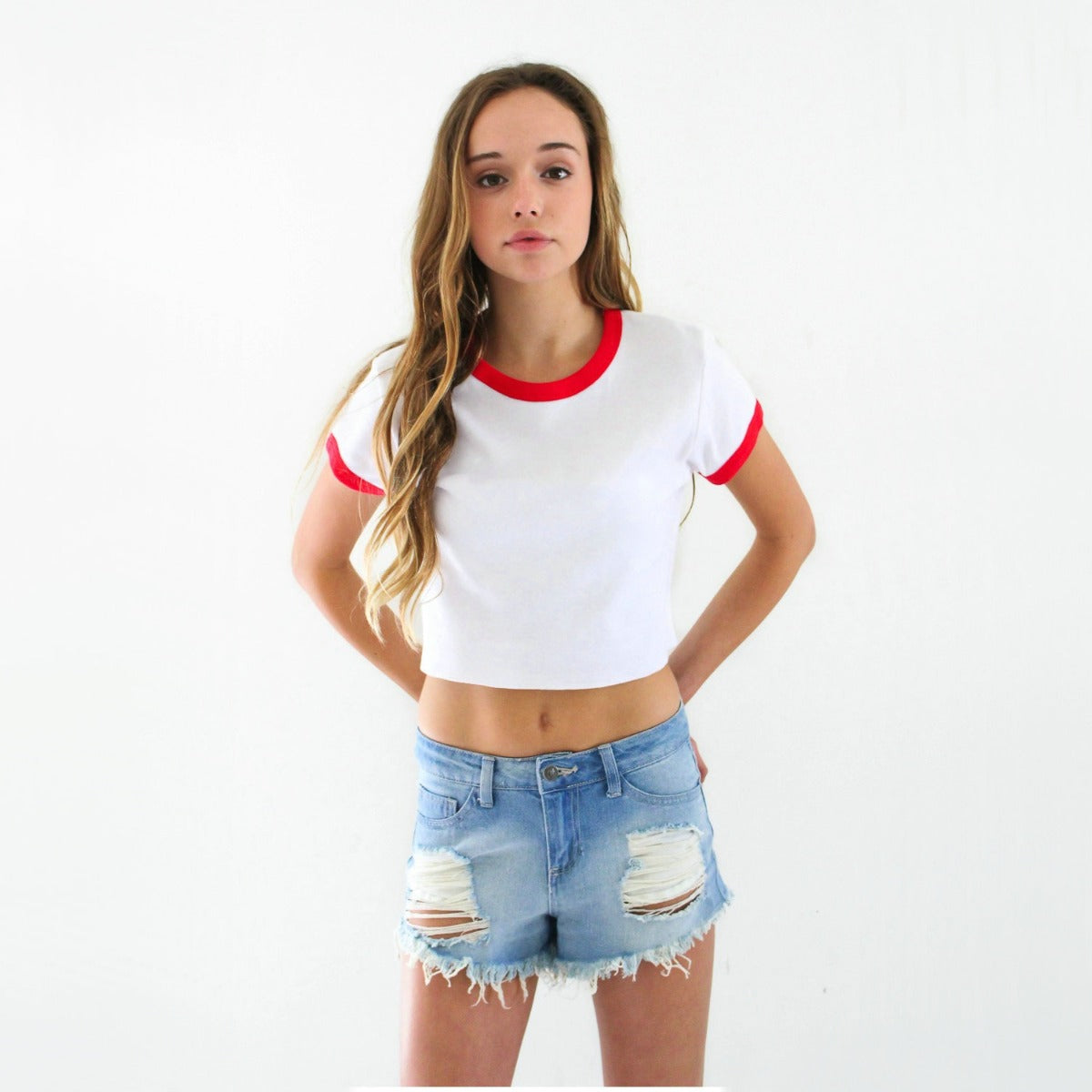 R&B | Slim Fit farblich passende kurze Ärmel