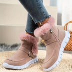 R&B | Schneestiefel mit Schnalle und Seitenreißverschluss