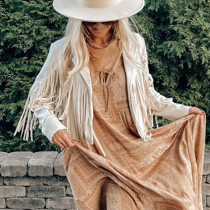 R&B | jacke Mit Fransen Für Boho-Chic Look