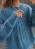 Flauschiger Strickpullover für Komfort und Eleganz