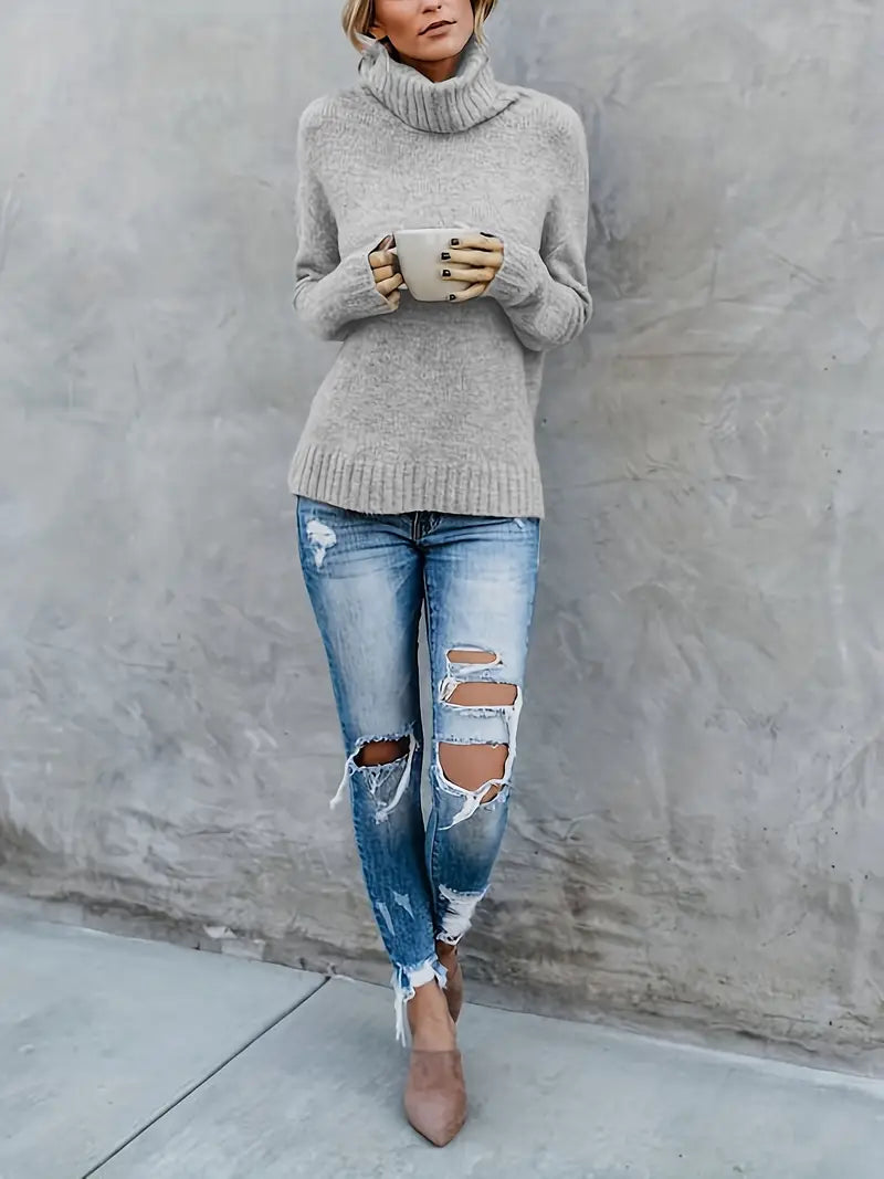 R&B | Pullover mit Rollkragenpullover