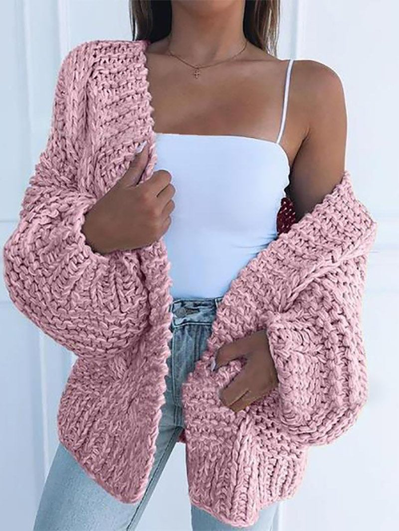 R&B | Chunky Strickcardigan Weich und Warm Trendiger Komfort