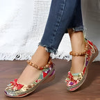 Jasmine | Flache Schuhe mit Blumenmuster für Frauen R&B
