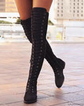 R&B | Knielange Schnürstiefel