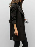 R&B | Damen Eleganter Wolle Wintermantel