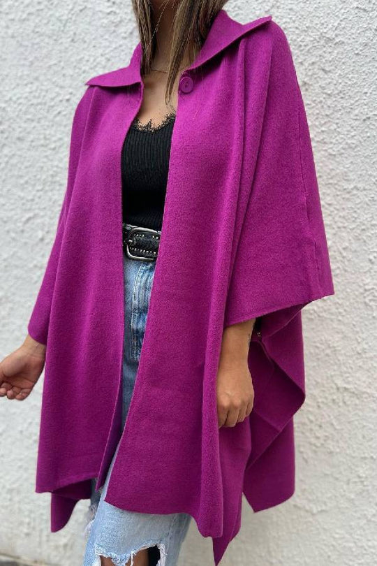 R&B | Farbe lässiger Cardigan lockere Einzelknopf Windbreaker Jacke