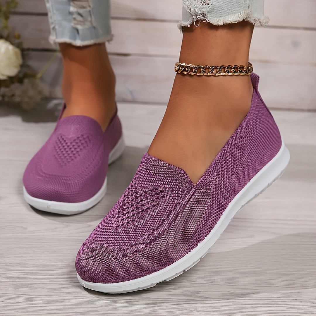 R&B | Einfarbige Gestrickte Sneaker Für Damen