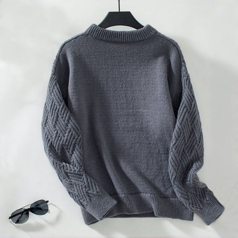 R&B | Einfarbiger Pullover Mit Weichem Stoff