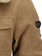 R&B | Warmen Jacke mit Cord und Fleecefutter Cordura und Polyester Robuste und Bequeme