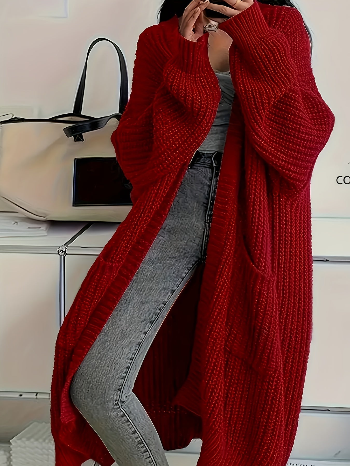 R&B | Strickjacke mit Gürtel für Damen