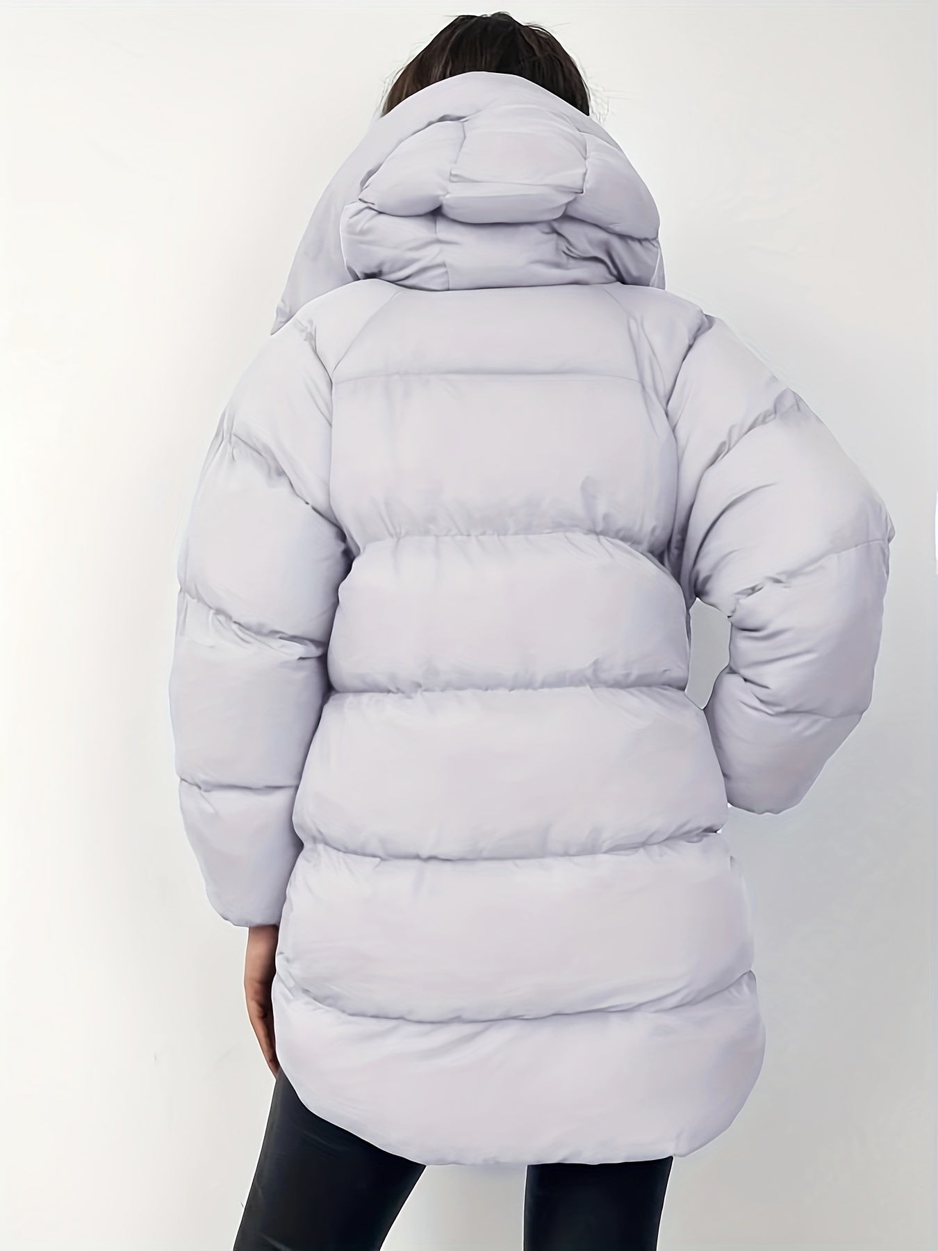 R&B | Kurze Steppjacke mit Kapuze und Stehkragen für Damen Ideal Bei Kaltem Wetter