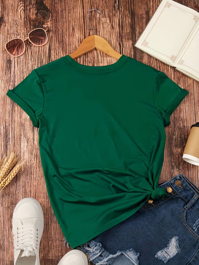 R&B | Schlichtes, einfaches Rundhals-T-Shirt
