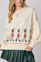R&B | Weihnachts Soldat Pailletten Langarm Freizeit Sweatshirt