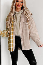 R&B | Zweiseitige Hemdjacke Karomuster und Corddesign Stil und Komfort