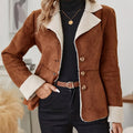 R&B | Thermo-Mantel mit Faux-Fur-Kragen