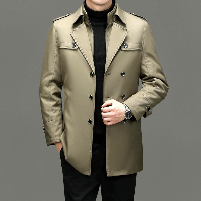 R&B | Herren Doppelreiher Trenchcoat