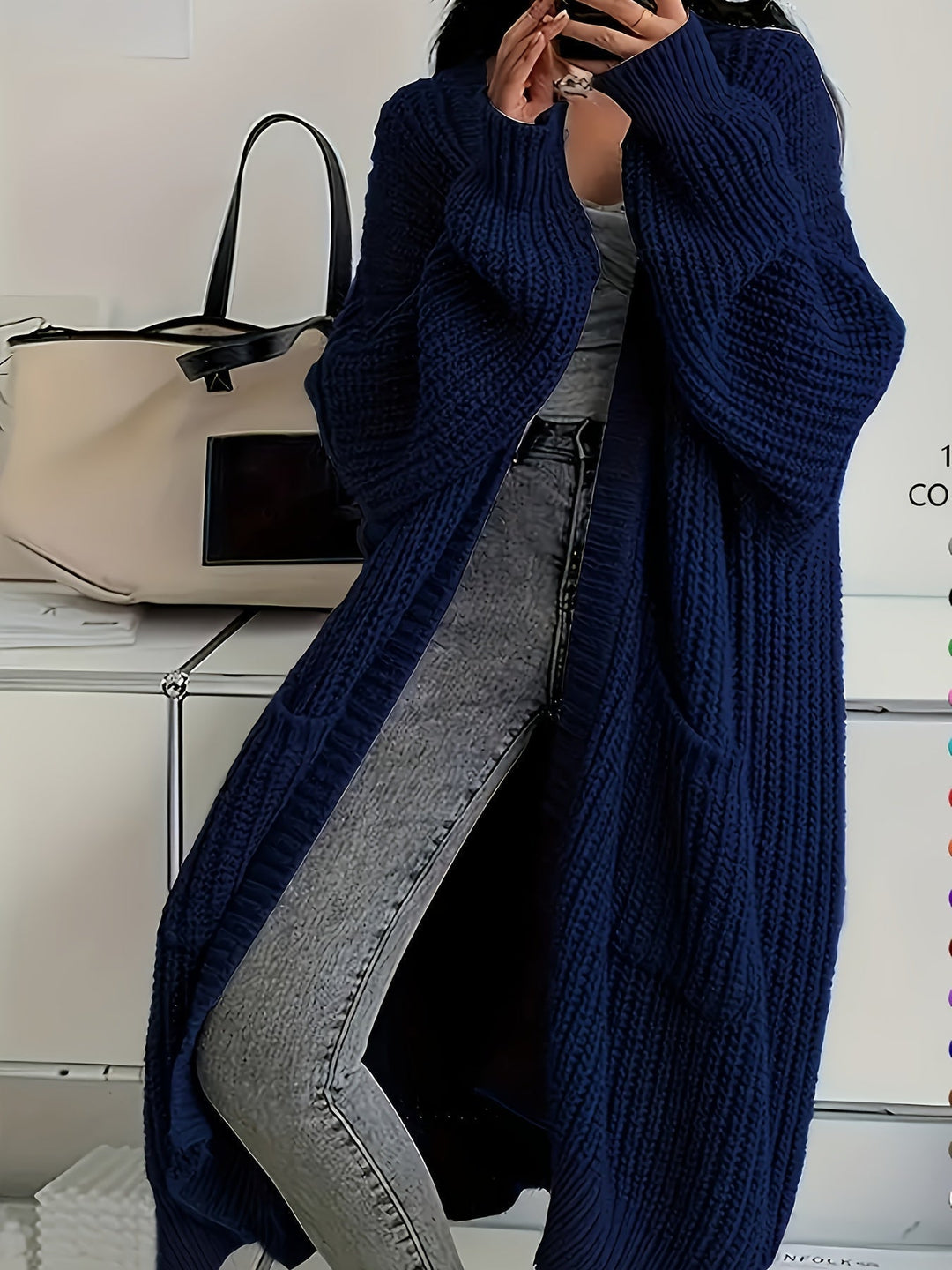 R&B | Strickjacke mit Gürtel für Damen