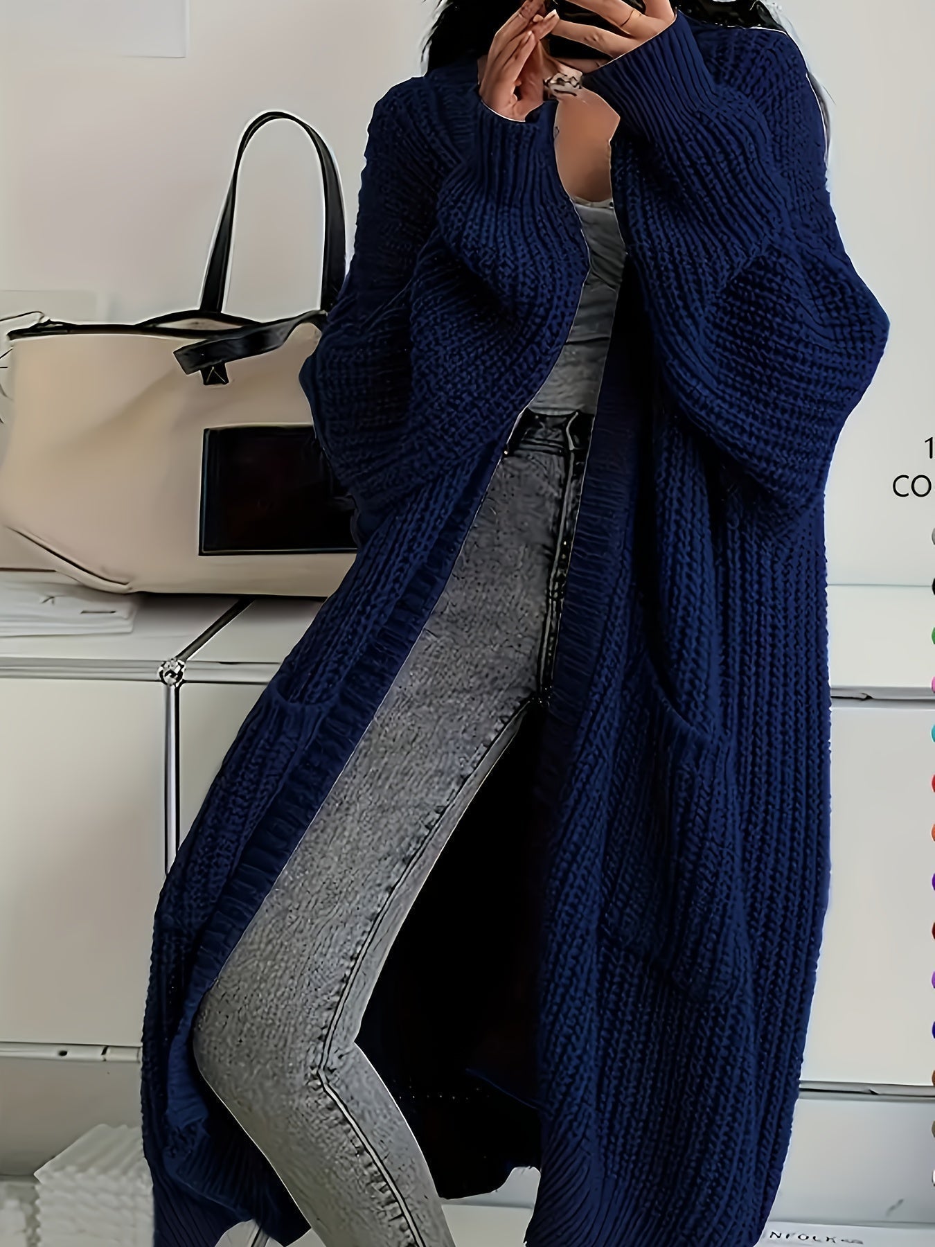 R&B | Strickjacke mit Gürtel für Damen