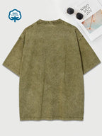 R&B | Baumwoll-T-Shirt mit Rundhalsausschnitt