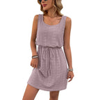 R&B | Ärmelloses Kleid mit hohlem Kordelzug für Damen