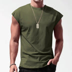 R&B | Einfarbiges Weste-T-Shirt