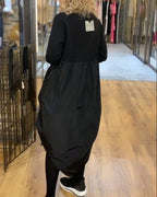 R&B | Patchwork Kleid mit Kordelzug