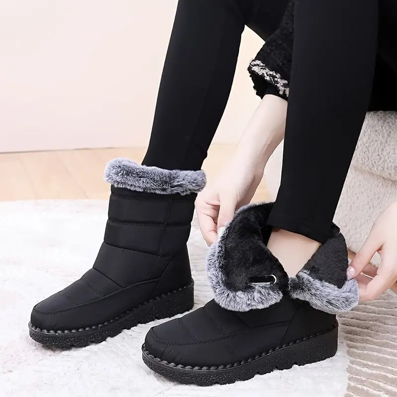 Winterstiefel aus Leder für Damen, warm & robust R&B R&B