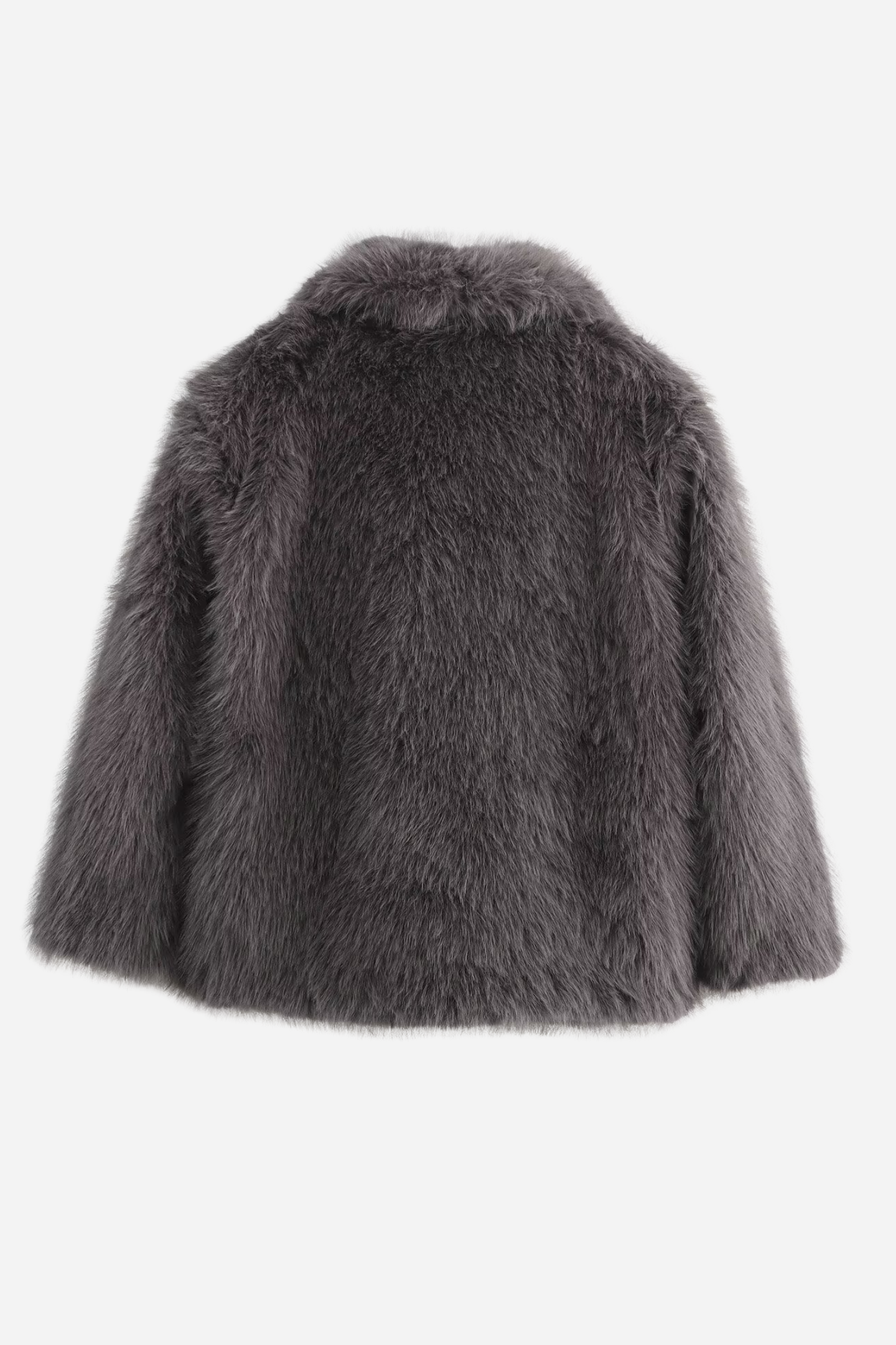 R&B | Faux-Fur-Schalkragenjacke