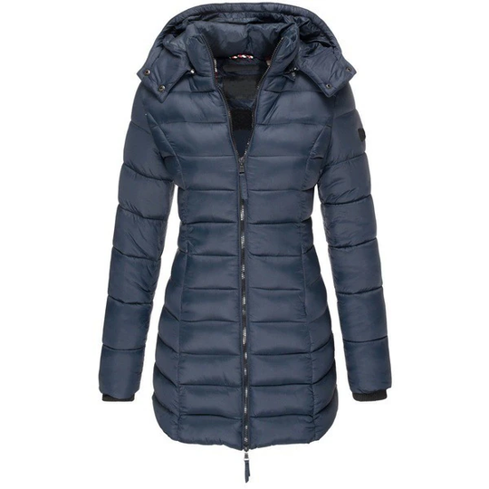 R&B | Daunenjacke lang Kapuze Damen