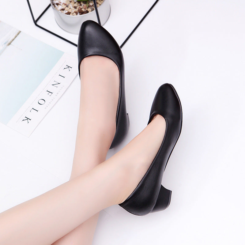 Damen elegante Pumps mit bequemem Blockabsatz und schmaler Silhouette R&B